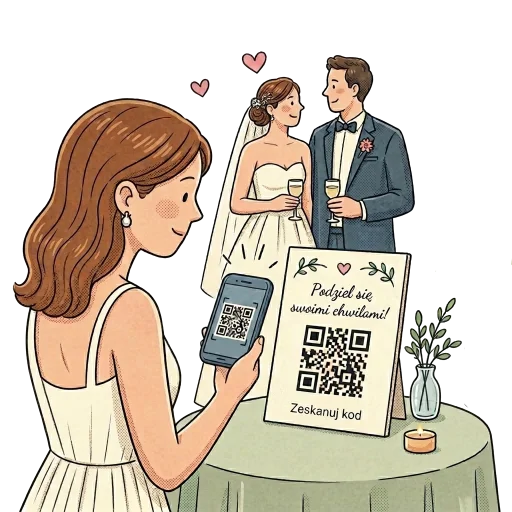 Guest scanning a QR code with a phone Guest scanning a QR code with a phone